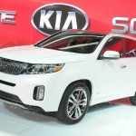 Der Kia Sorento als Facelift Modell 2013 in Los Angeles