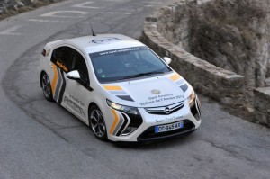 Der Opel Ampera als Rallyefahrzeug