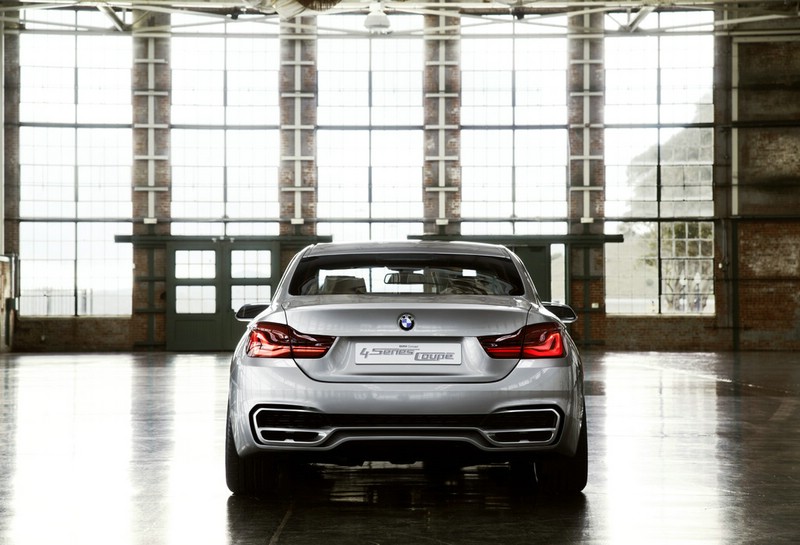 Das BMW 4er Coupe Concept in der Heckansicht