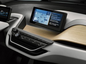 Display mit Navi im BMW i3 Concept Coupe