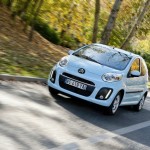 Die Frontpartie des Citroen C1 (Fahraufnahme)