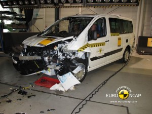 Frontalcrash Fiat Scudo beim Euro NCAP