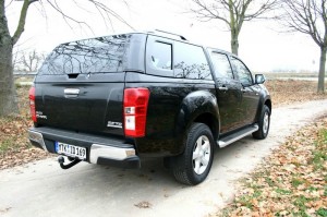 Die Heckpartie des Isuzu D-Max Double Cab Premium