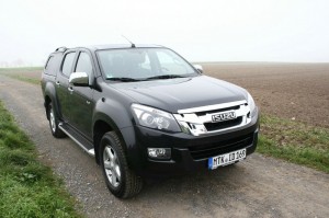 Die Frontpartie des Isuzu D-Max als Double Cab