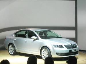 Skoda Octavia in Silber bei der Präsentation in Tschechien
