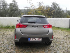 Die Heckpartie des Toyota Auris 2013