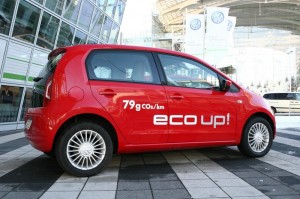Die Seitenpartie des Volkswagen Eco-Up