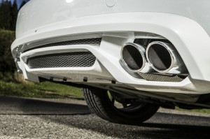 die Auspuffrohre des Abt Audi AS5 Sportback