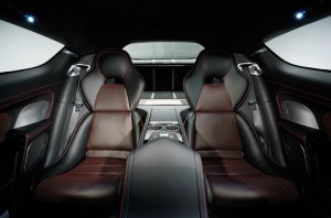 Die hinteren Einzelsitze des Aston Martin Rapid S