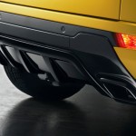 Die Heckschürze des Range Rover Evoque Yellow Edition