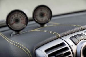 Das Interieur des Smart Fortwo Edition Cityflame