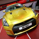 Die Nissan Usain Bolt Gold GT-R Limited Edition auf der Detroit Auto Show 2013