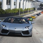 Lamborghini Fahrzeuge auf den Strassen von Miami