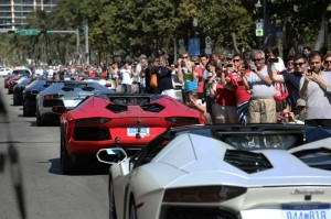Die Lamborghini-Parade in Miami (USA)