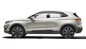 Die Seitenansicht des Lincoln MKZ Concept Cars