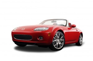 2005 Mazda MX-5 3rd Generation in der Lackfarbe Tornado-Rot-Metallic