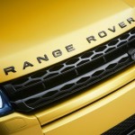 Der Kühlergrill des Range Rover Evoque Yellow Edition