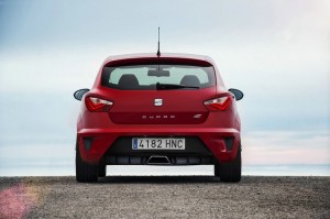Das Heck des Seat Ibiza Cupra Modellgeneration 2013