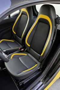 Der Innenraum des Smart Fortwo Edition Cityflame - Fahrer und Beifahrersitz
