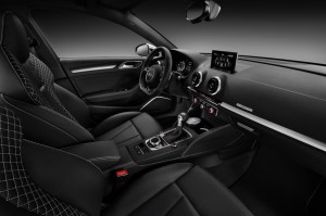 Das Interieur des Audi S3 Sportback Sitze, Armaturenbrett, Lenkrad
