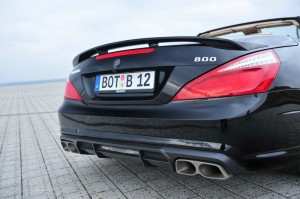Die Auspuffrohre des Brabus 800 Roadster
