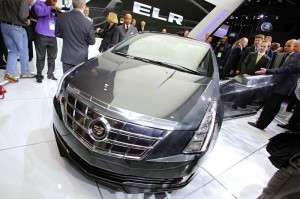Kühlergrill und die Frontansicht des Cadillac ELR