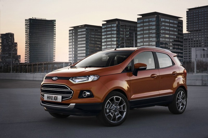 Ford Ecosport in der Außenfarbe Orange