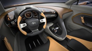 Das Cockpit der Kia Studie Cross GT