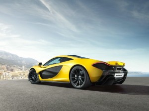 McLaren P1 in Gelb Exterieur Fotos