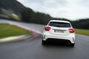 Mercedes-Benz A 45 AMG in der Heckansicht