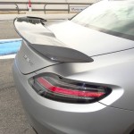 Der Heckspoiler des Mercedes-Benz SLS AMG Coupe Black Series
