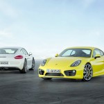 Porsche Cayman und Cayman S Typ 981c in Gelb und in Weiss