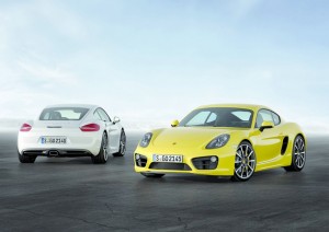 Porsche Cayman und Cayman S Typ 981c in Gelb und in Weiss