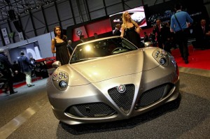 Vorstellung des Alfa Romeo 4C auf dem Genfer Autosalon 2013