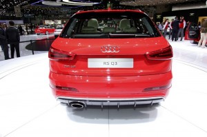 Audi RS Q3 in der Heckansicht - Genfer Autosalon 2013