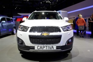Der Kühlergrill des Chevrolet Captiva
