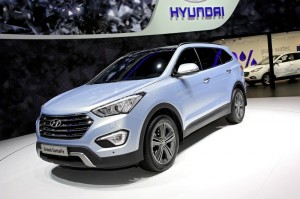 Hyundai Grand Santa Fe Exterieur Bilder aus Genf