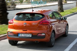 Die Heckpartie des 2013-er Kia Pro Ceed