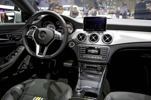 Innenraum Mercedes-Benz CLA auf dem Genfer Automobilsalon 2013