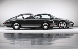 Porsche 911 2.0 Coupé Baujahr 1964 und Porsche 911 Carrera 4S Coupé