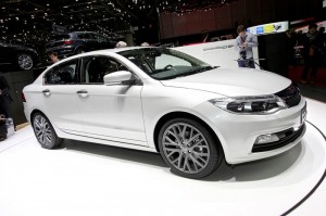 Präsentation des Qoros 3 auf Genfer Autosalon 2013