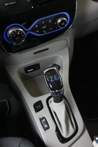 Die Mittelkonsole des Renault Zoe