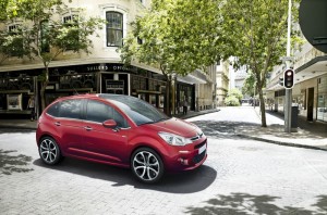 Citroen C3 in der Außenfarbe rot Modellgeneration 2013