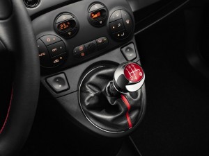 Der Schaltknauf des Fiat 500S