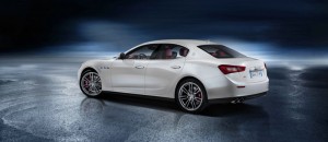 Seiten und Heckpartie des Maserati Ghibli