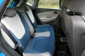 Die hinteren Sitze des Renault Captur