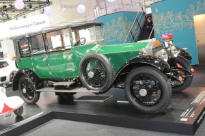 1922er Rolls-Royce Silver Ghost in grün auf der Techno Classica 2013