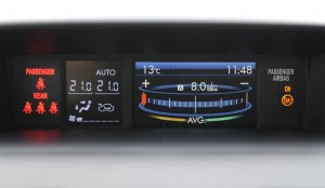 Die Verbrauchsanzeige im Subaru XV