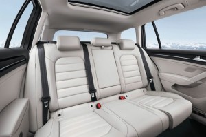Die hinteren Sitze des VW Golf Variant 7