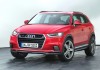 Audi Q1 in rot in der Frontansicht